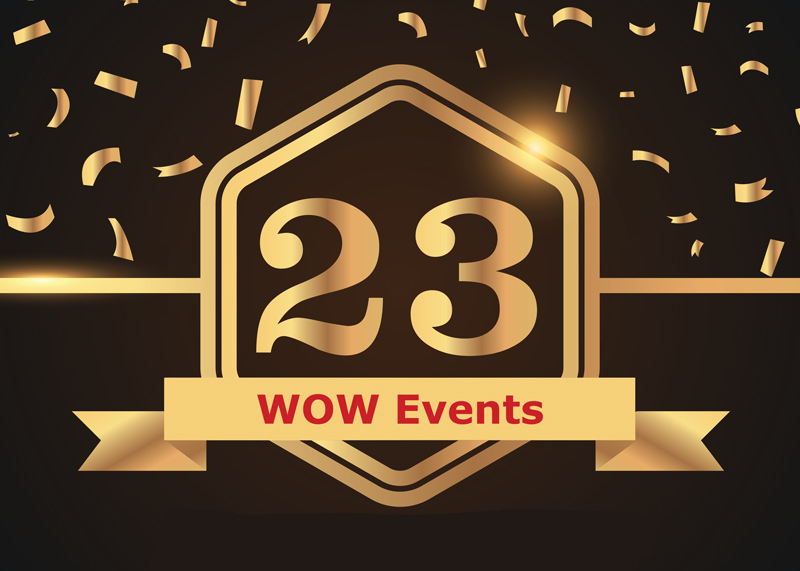 WOW Events juba 23 aastane