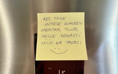 Üritusturunduse põhitõed külmkapiukse peal